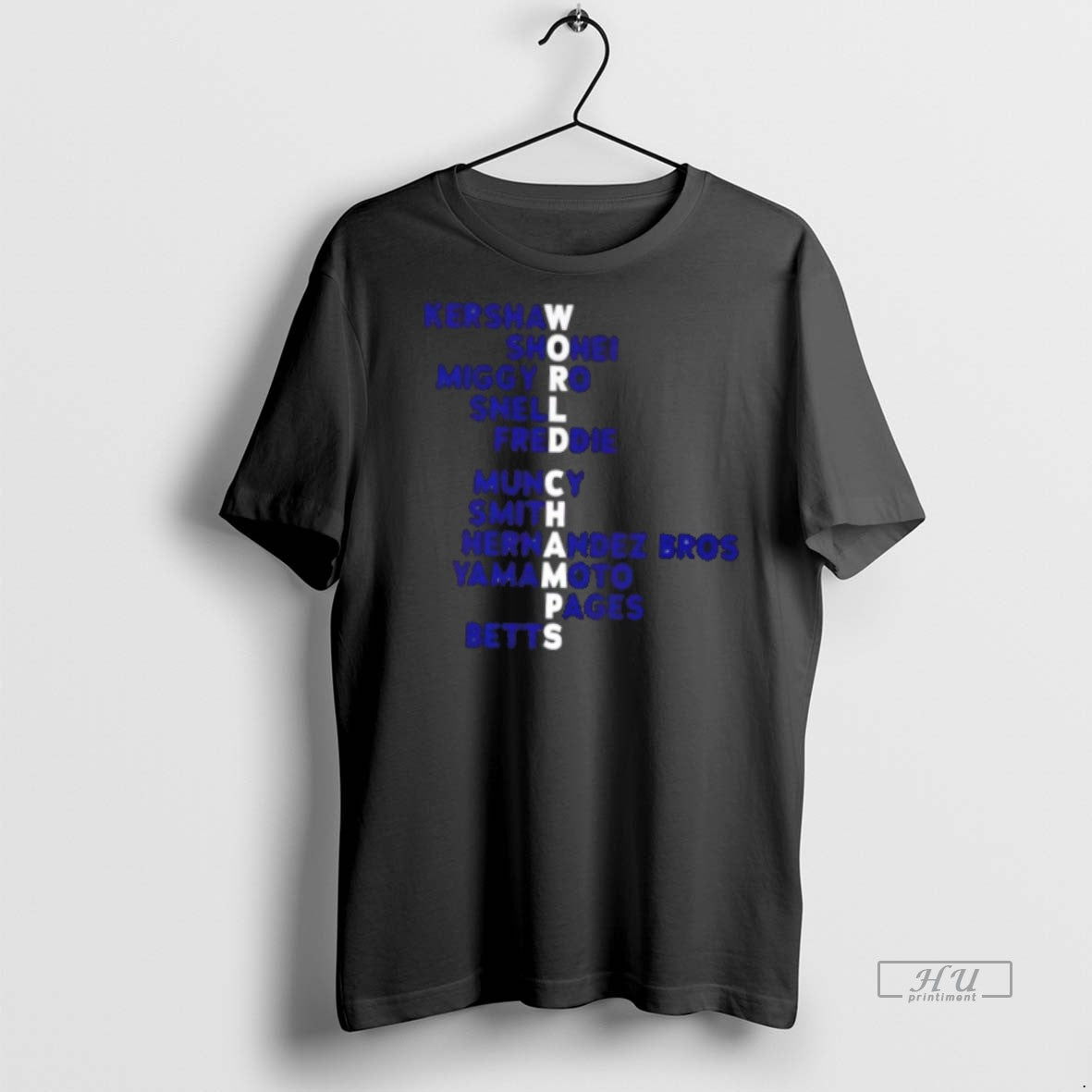 Officials Los Angeles Dodgers Baseball World Champs Acrostic Premium Tee Shirt Sweater