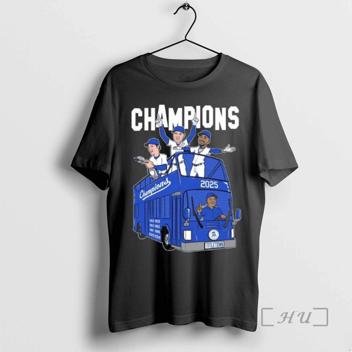 Officials Los Angeles Dodgers Champions 2025 On Bus Titletown Premium T Shirt Sweater
