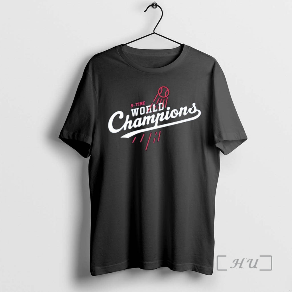 Officials Los Angeles Dodgers Mlb 9 Time World Champions Logo Ornaments Premium T Shirt Sweater
