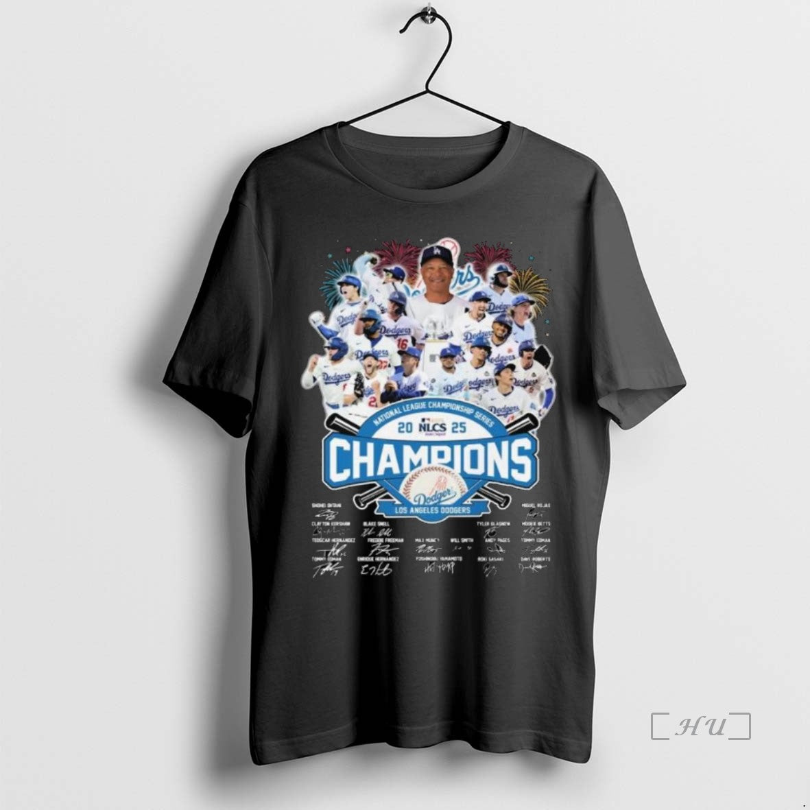 Officials Los Angeles Dodgers National League Champions Series 2025 Signatures Long Sleve T Shirts Sweater