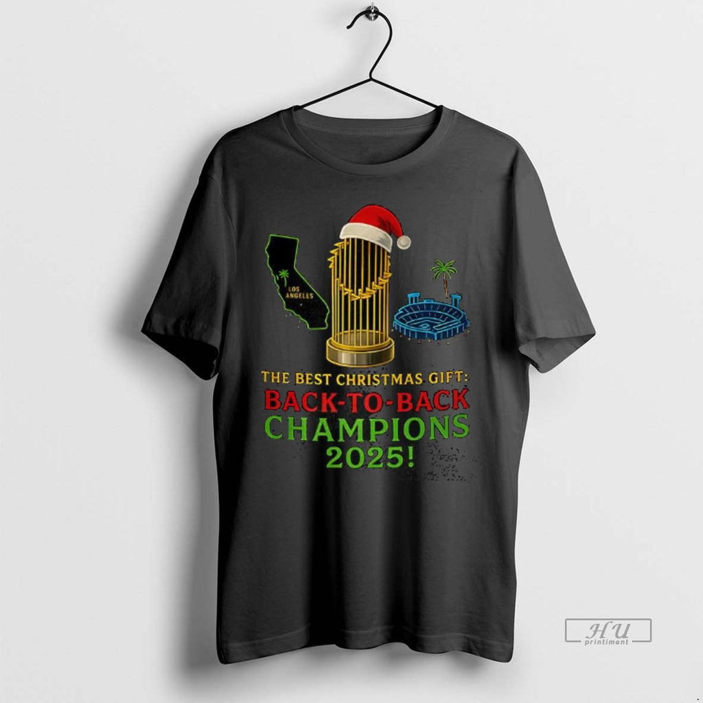 Officials Los Angeles Dodgers Trophy The Best Christmas Gift Back To Back Champions 2025 Premium