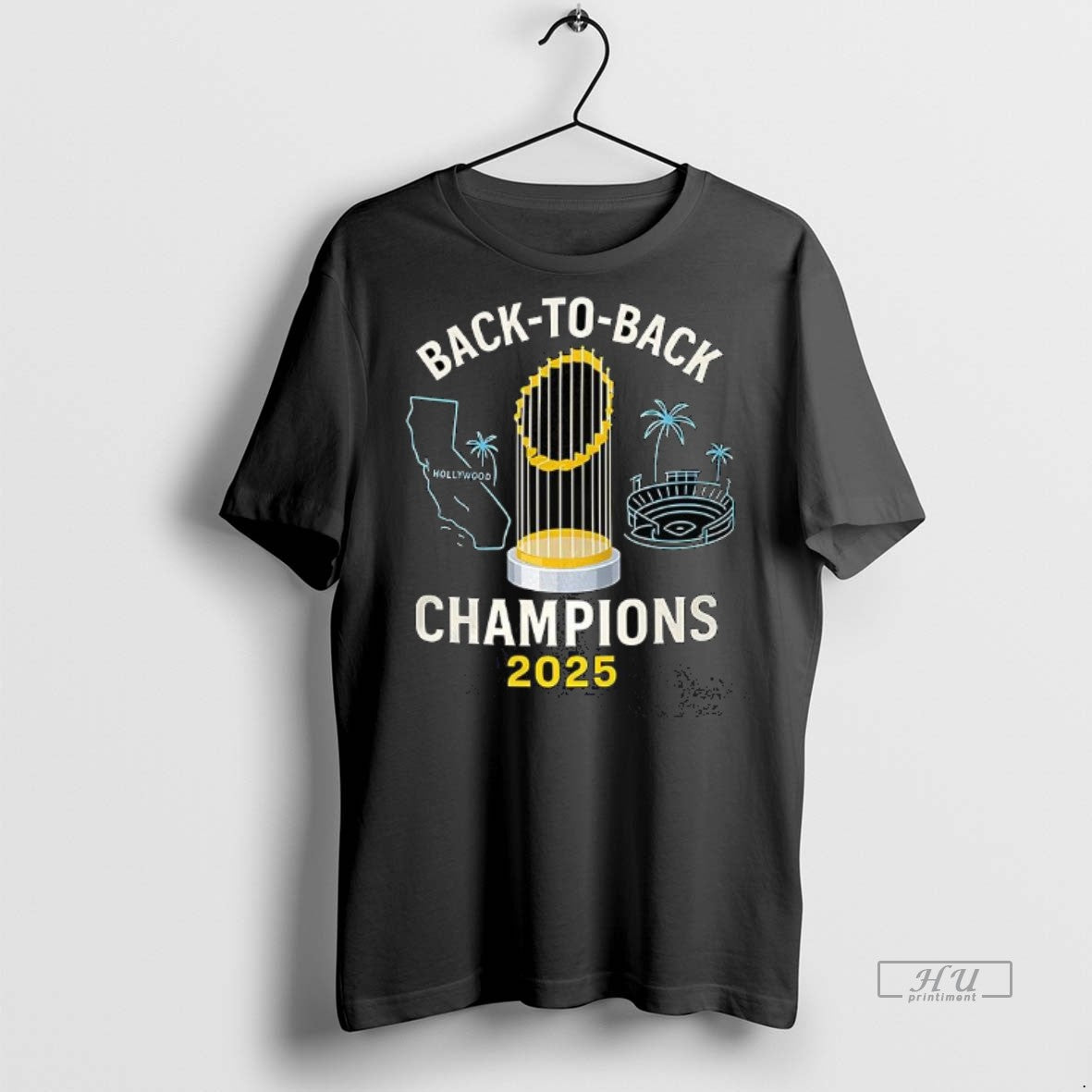 Officials Los Angeles Dodgers Trophy Back To Back Champions 2025 Premium Tee Shirt Sweater