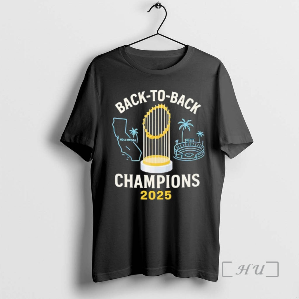 Officials Los Angeles Dodgers Back To Back Champions 2025 Hollywood Premium T Shirt Sweater