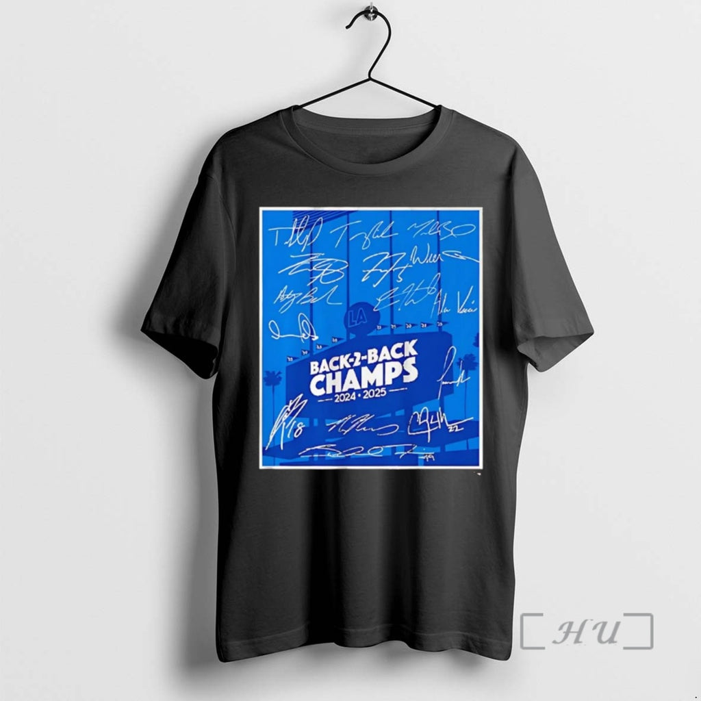Officials Los Angeles Dodgers Back To Back Champs 2025 Premium T Shirt Sweater