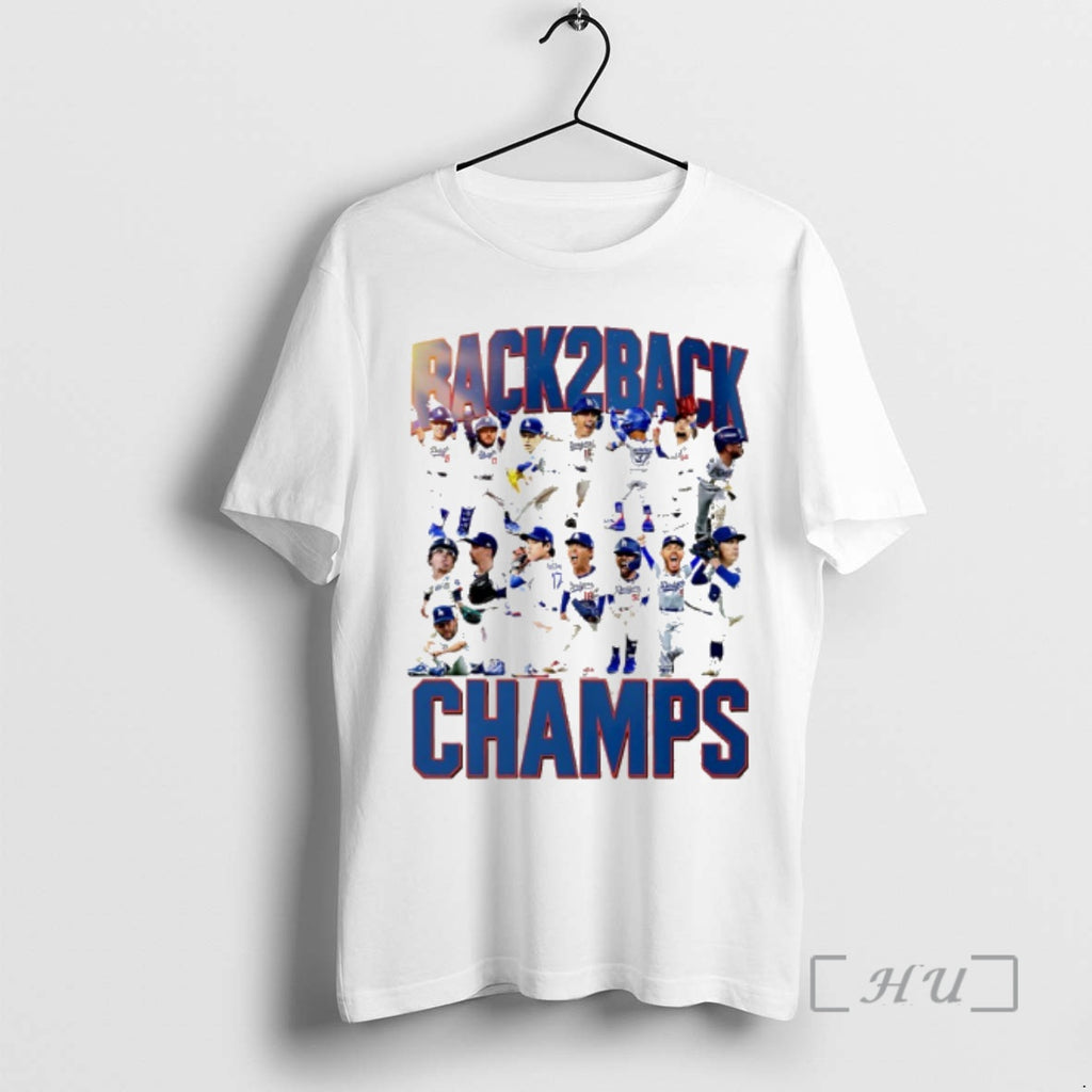 Officials Los Angeles Dodgers Back2back 2025 Ws Champs The Minis Premium T Shirt Sweater