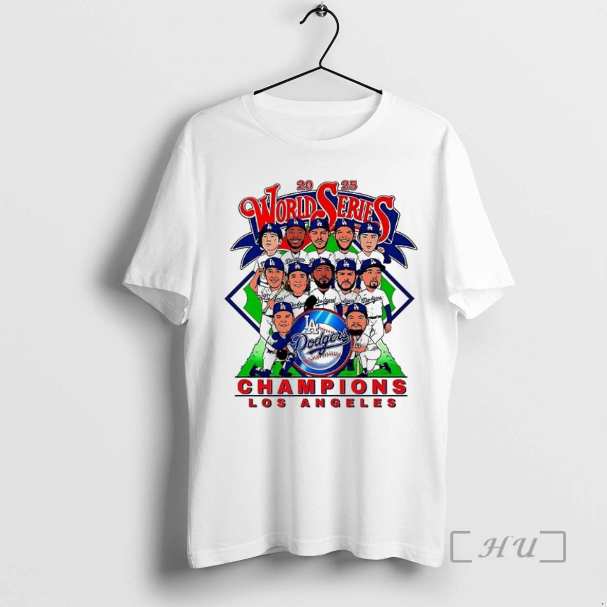 Officials Los Angeles Dodgers Caricature 2025 World Series Champions