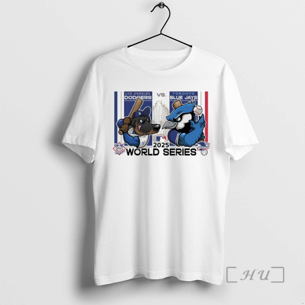 Officials Los Angeles Dodgers Vs Toronto Blue Jays 2025 World Series Mascot T Shirts Sweater