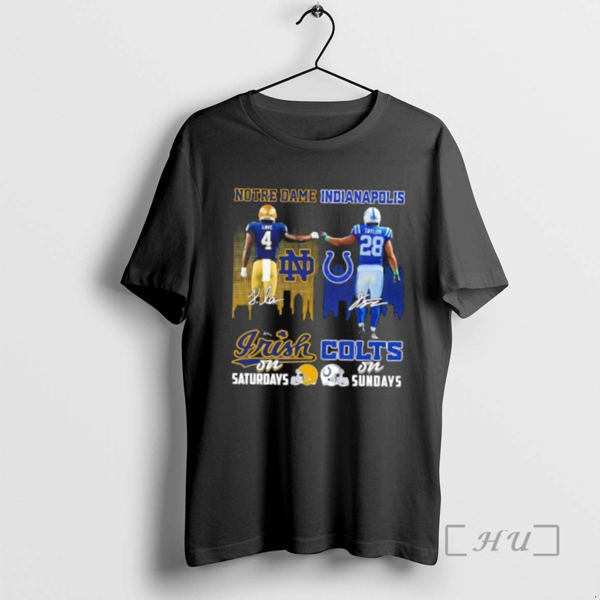 Officials Love Notre Dame Fighting Irish On Saturdays X Taylor Indianapolis Colts On Sundays Skyline