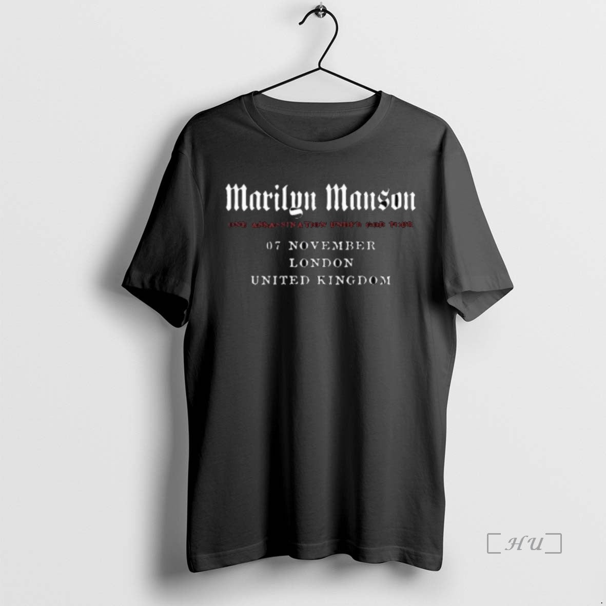 Officials Marilyn Manson London Uk November 7 2025 Concert Long Sleve Premium T Shirts Sweater