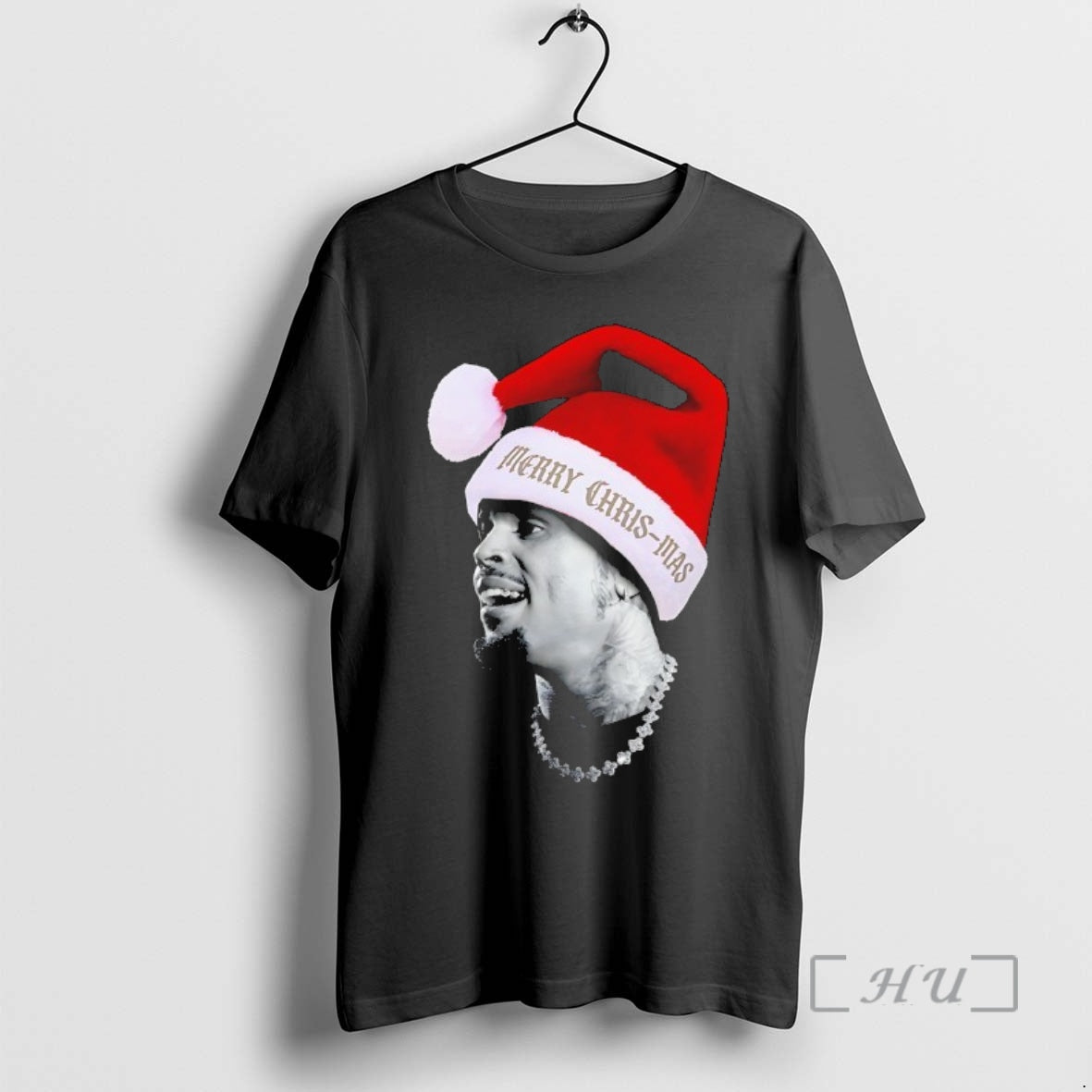 Officials Merry Chris Mas Big Head Christmas Chris Brown Premium T Shirt Sweater