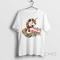 Officials Merry Christmas Rainbow Unicorn Holiday Lights White