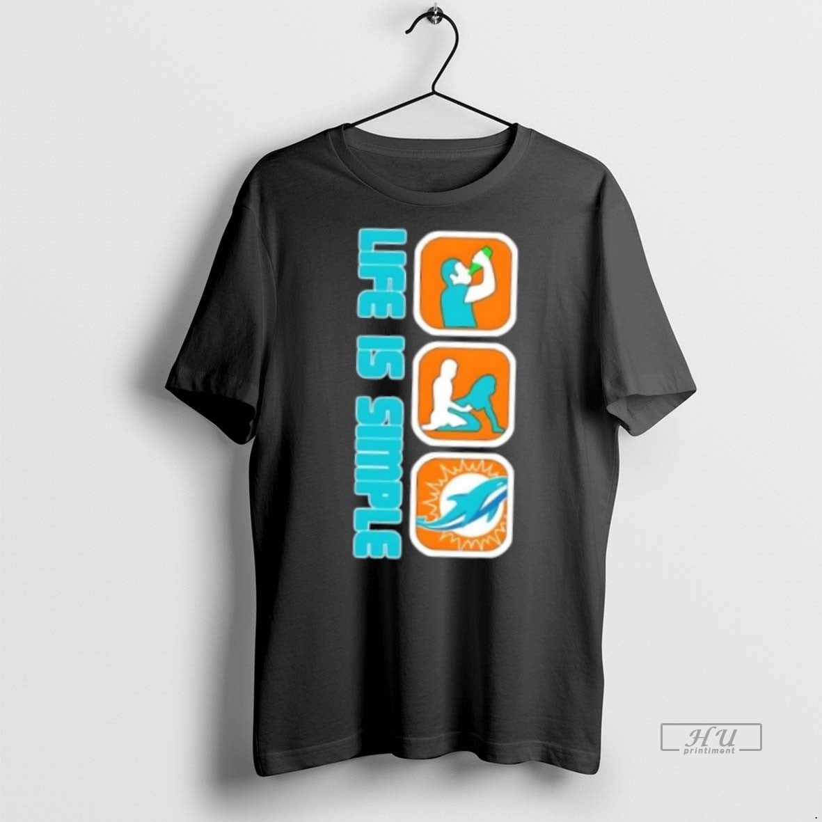 Officials Miami Dolphins Football Life Is Simple Premium Tee Shirt Sweater