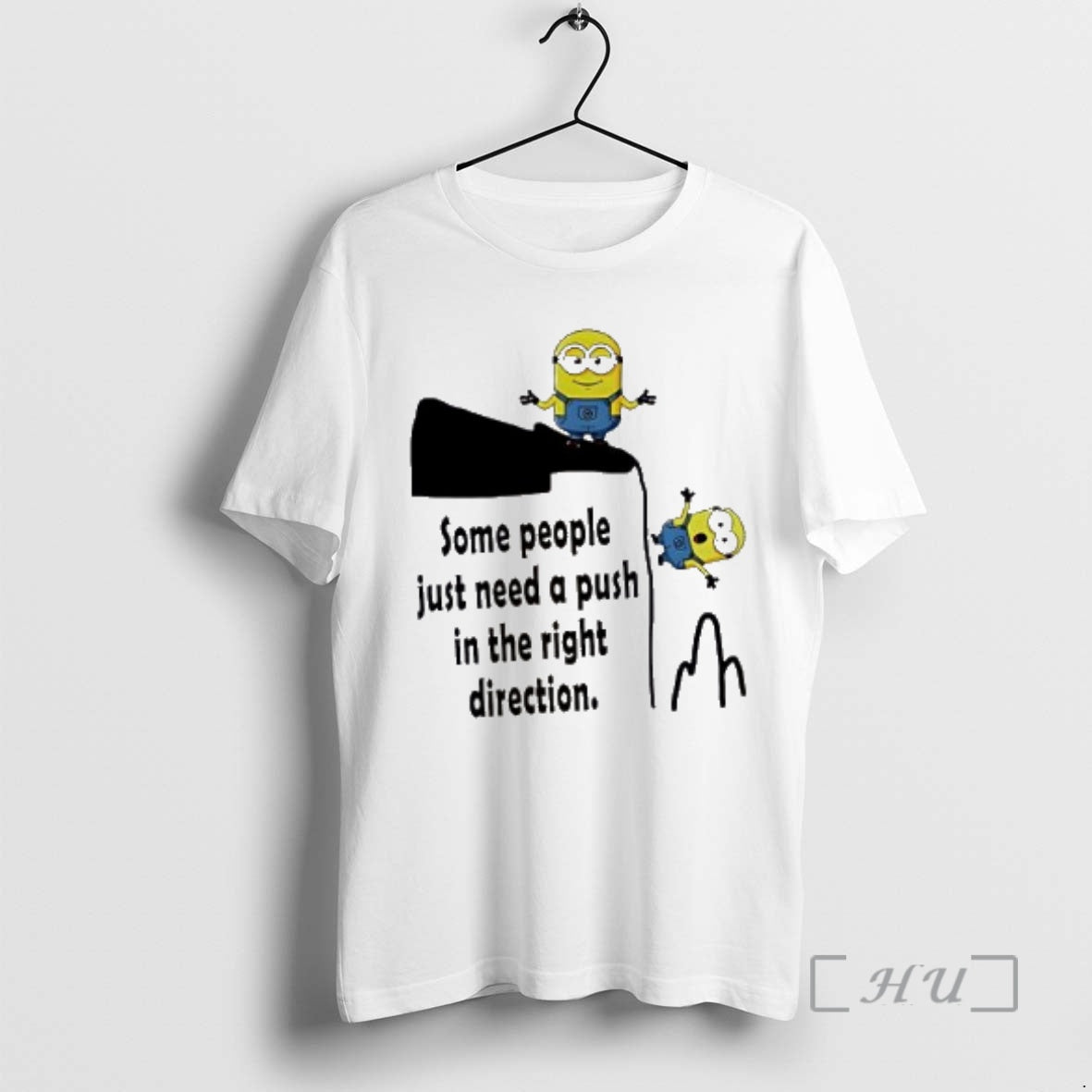 Officials Minion Some People Just Need A Push In The Right Direction Premium T Shirts