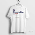 Officials New York Giants Dad Definition Graphic Tee Shirt Sweater