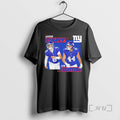 Officials New York Giants Rb Cam Skattebo 44 Jaxson Dart 8 Graphic Premium T Shirts