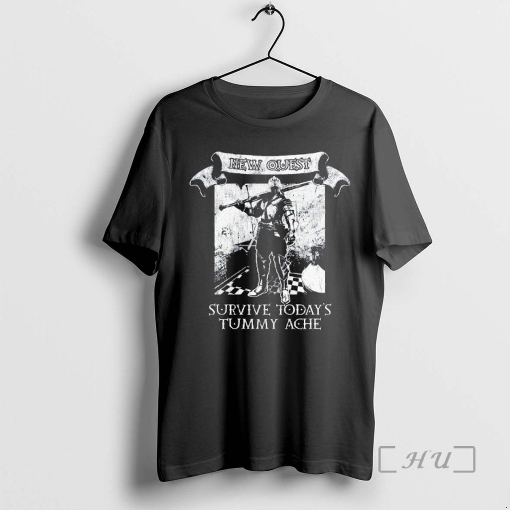 Officials New Quest Survived Todays Tummy Ache Premium T Shirt Sweater