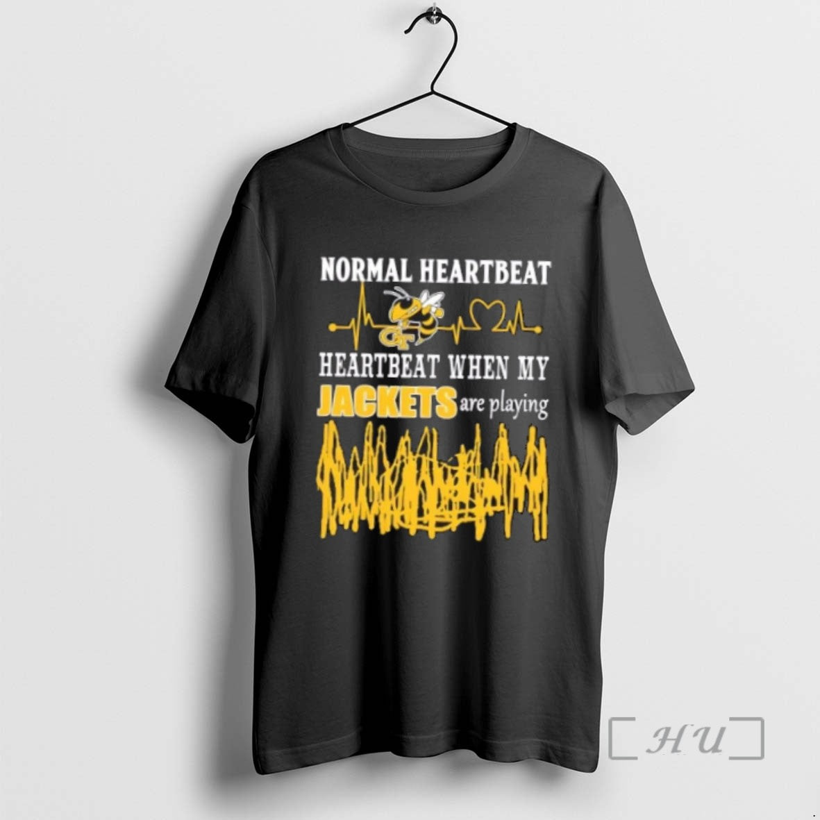 Officials Normal Heartbeat Heartbeat When My Georgia Tech Yellow Jackets Are Playing Tee Shirt Sweater