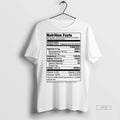 Officials Nutrition Facts Amount Per Serving Calories Total Fat Cholesterol Sodium Total Carbohydrate Graphic Tee