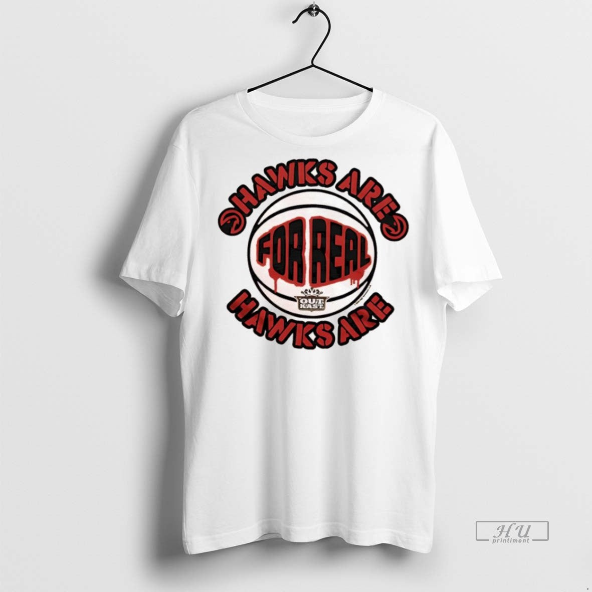 Officials Outkast X Atlanta Hawks Hawks Are For Real Graphic Premium Tee Shirt Sweater