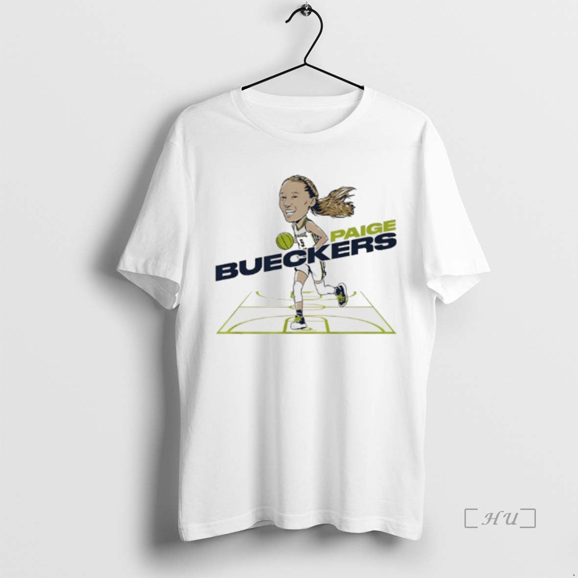 Officials Paige Bueckers Roy Dallas Wings Rookie Of The Year 2025 Caricature Premium T Shirts