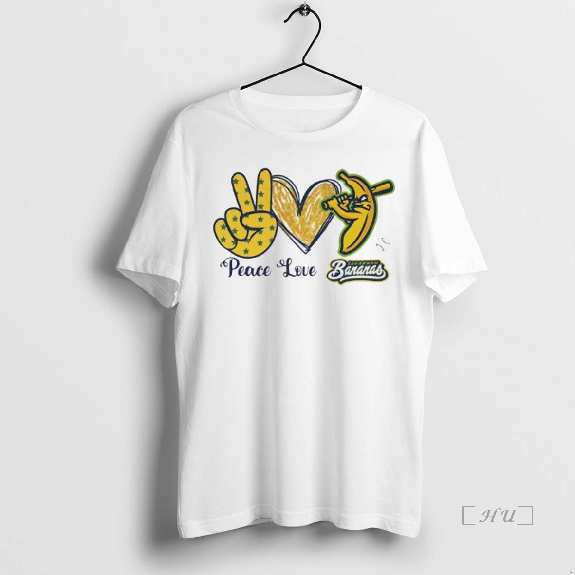 Officials Peace Love Savannah Bananas T Shirt Sweater