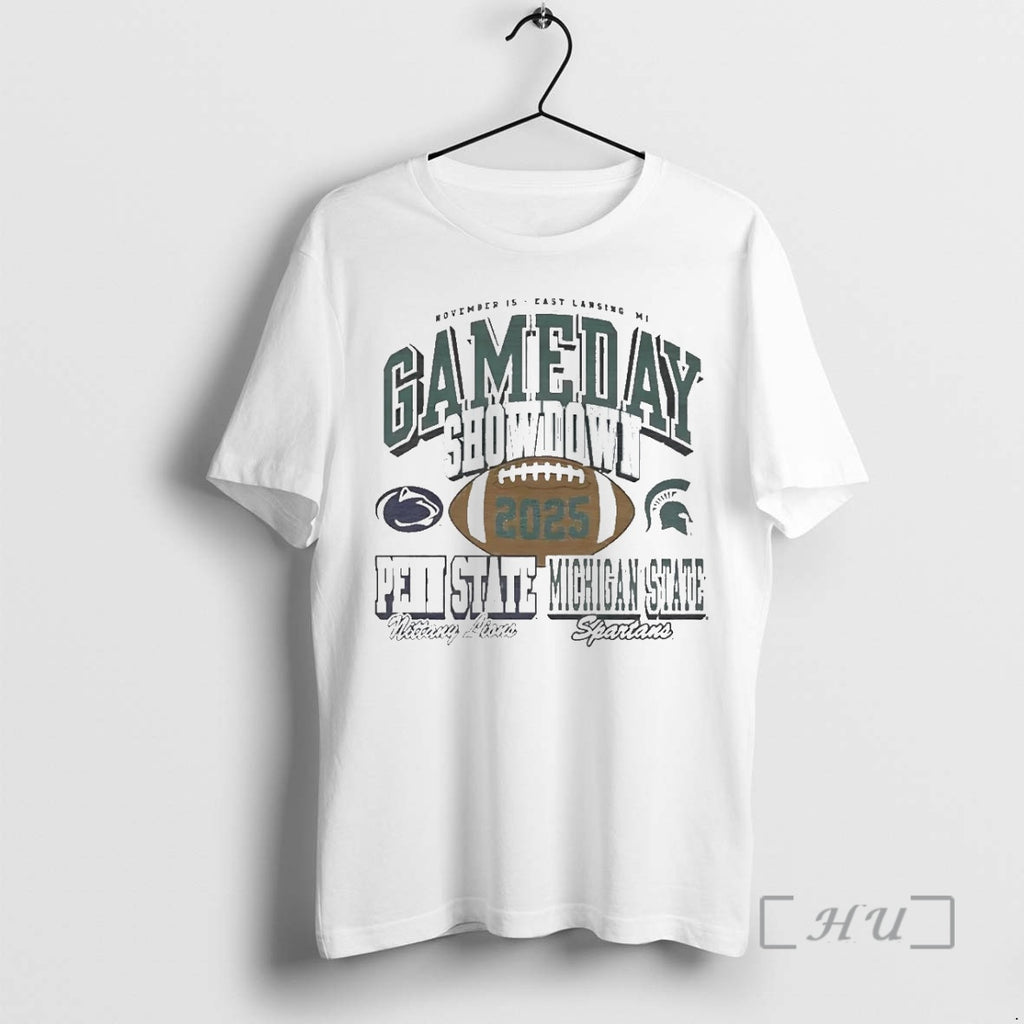 Officials Penn State Nittany Lions Vs Michigan State Spartans Gameday Showdown 2025 Premium T Shirts