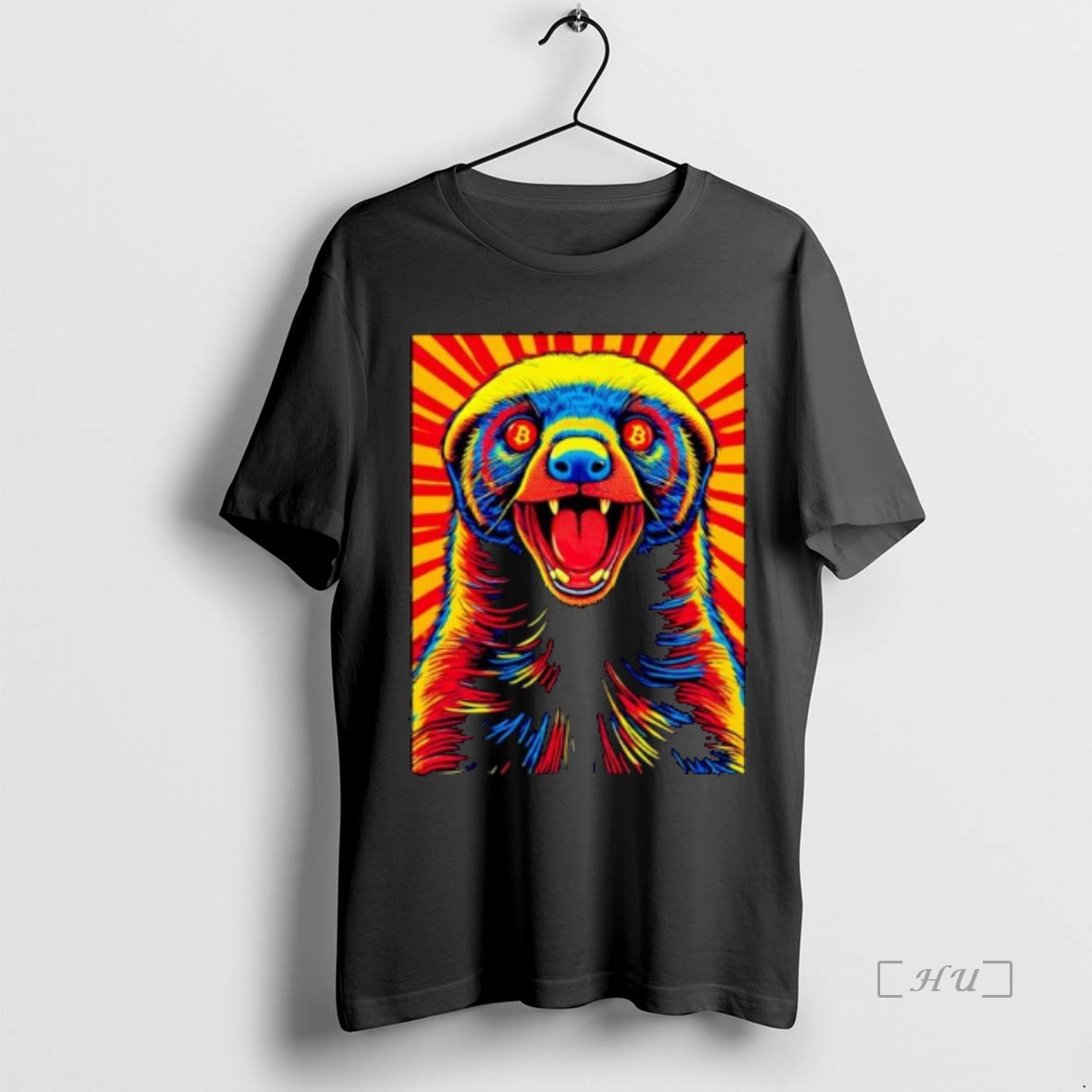 Officials Pop Art Bitcoin Honey Badger Ornaments Premium T Shirt Sweater