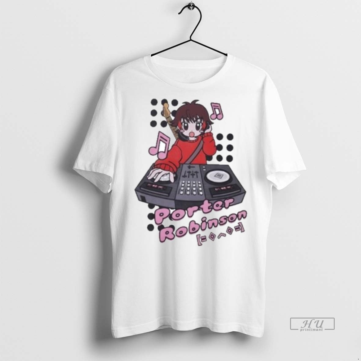 Officials Porter Robinson Anime Circle White Premium Tee Shirt Sweater