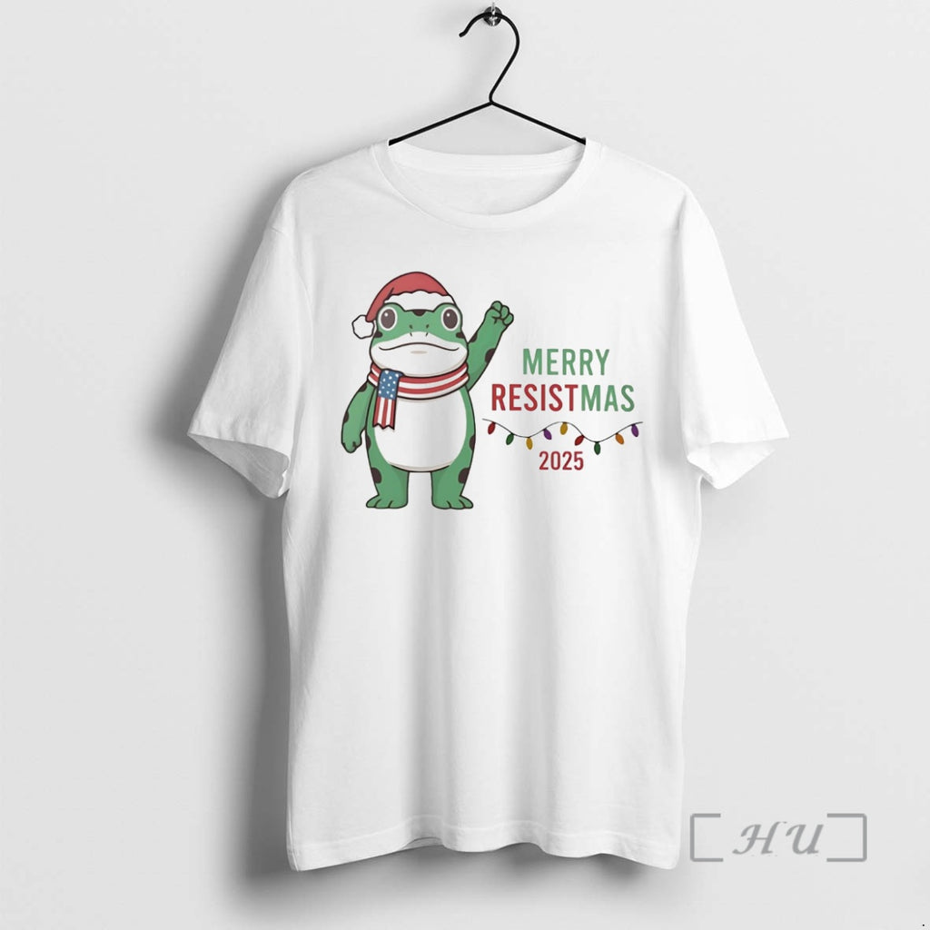 Officials Portland Frog Merry Resistmas 2025 Christmas