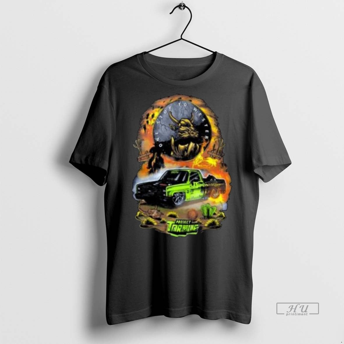 Officials Project Torque Machine Western Burnout Graphic Tee Shirt Sweater