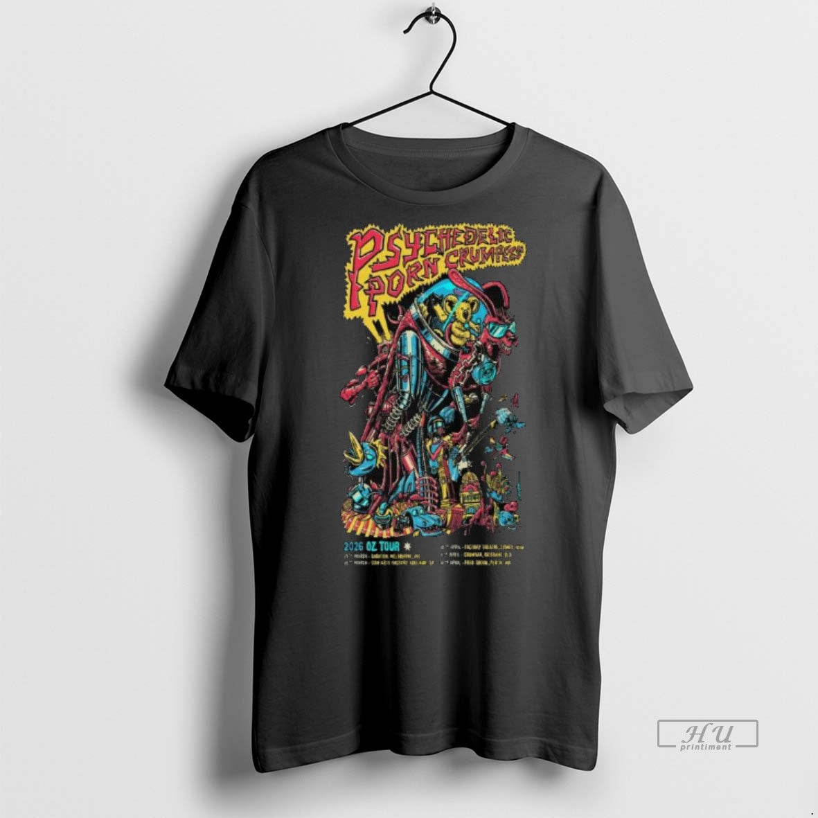 Officials Psychedelic Porn Crumpets Oz Tour 2026 Long Sleve Premium Tee Shirt Sweater