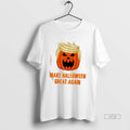 Officials Pumpkin Trump Hair Make Halloween Great Again Graphic Tee Shirt Sweater