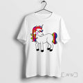 Officials Rainbow Mane Christmas Unicorn Santa Hat Christmas White