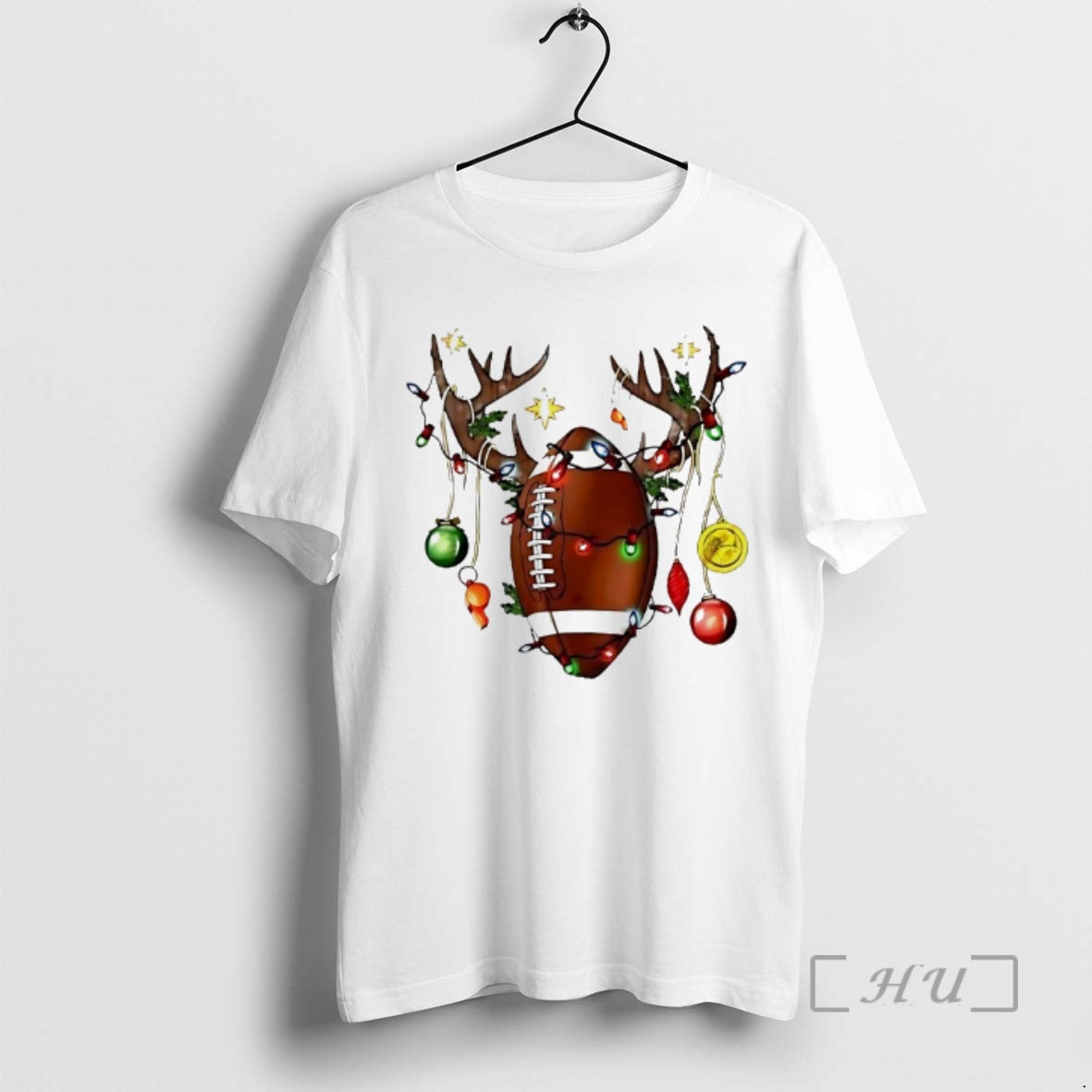 Officials Reindeer Football Christmas Lights T Shirt Sweater