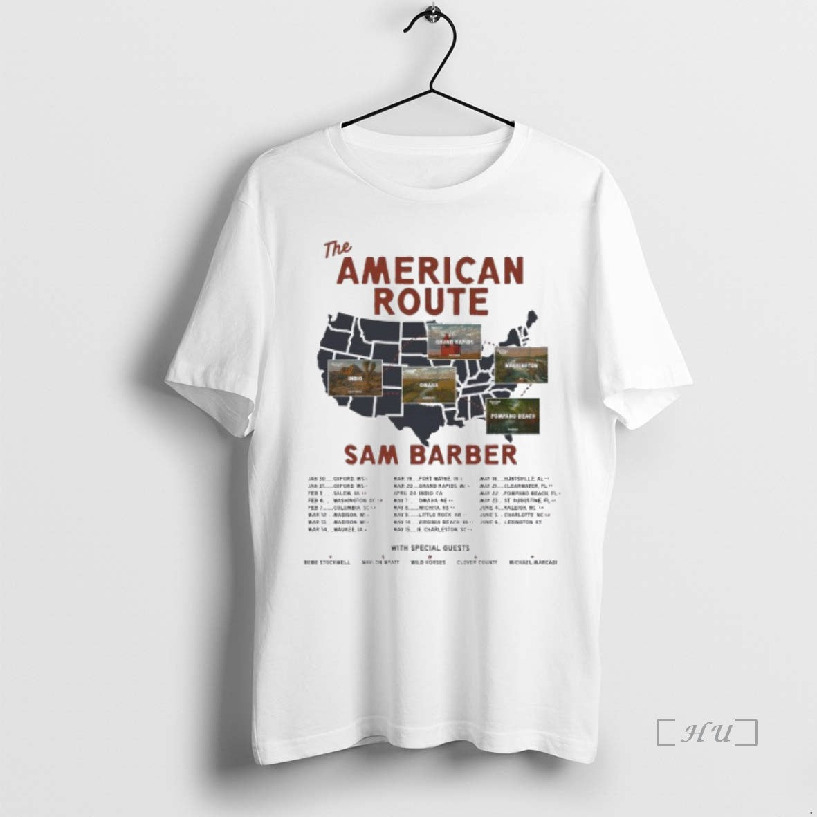 Officials Sam Barber The American Route Tour 2026 Dates T Shirt Sweater