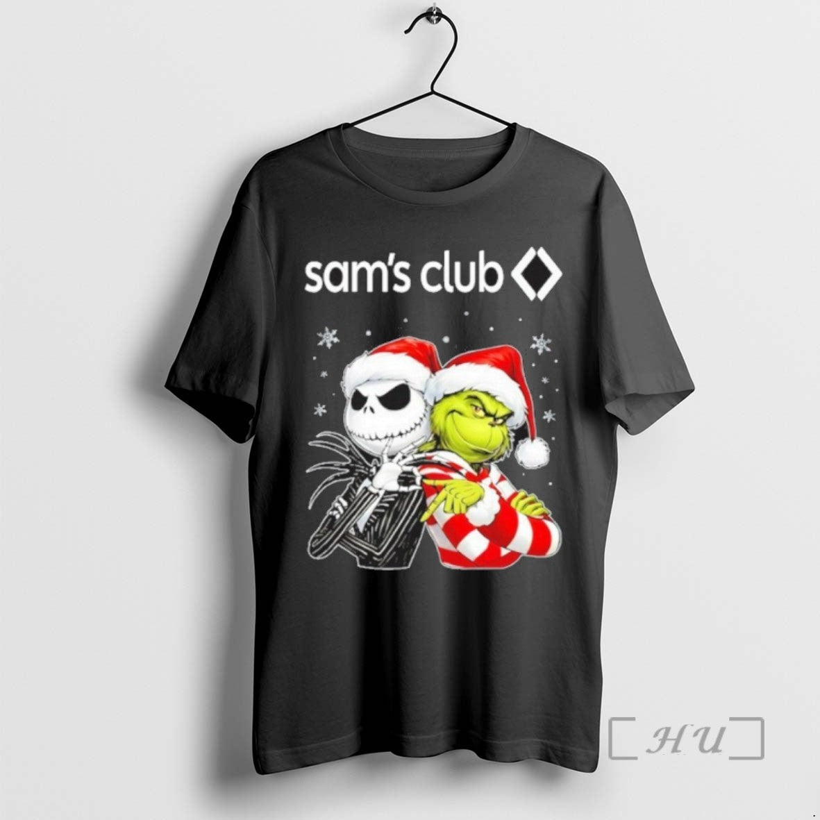 Officials Sams Club Logo Santa Jack And Santa Grinch 67 Tee Shirt Sweater
