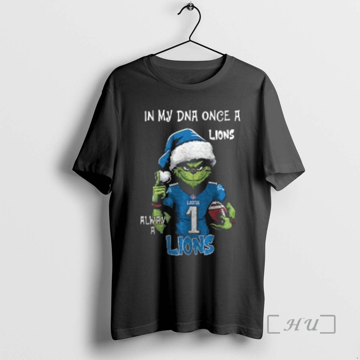 Officials Santa Grinch In My Dna Once A Lions Alway A Detroit Lions Christmas Two