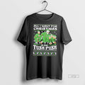 Officials Santa All I Want For Christmas Is The Tush Push Christmas Ugly Premium Tee