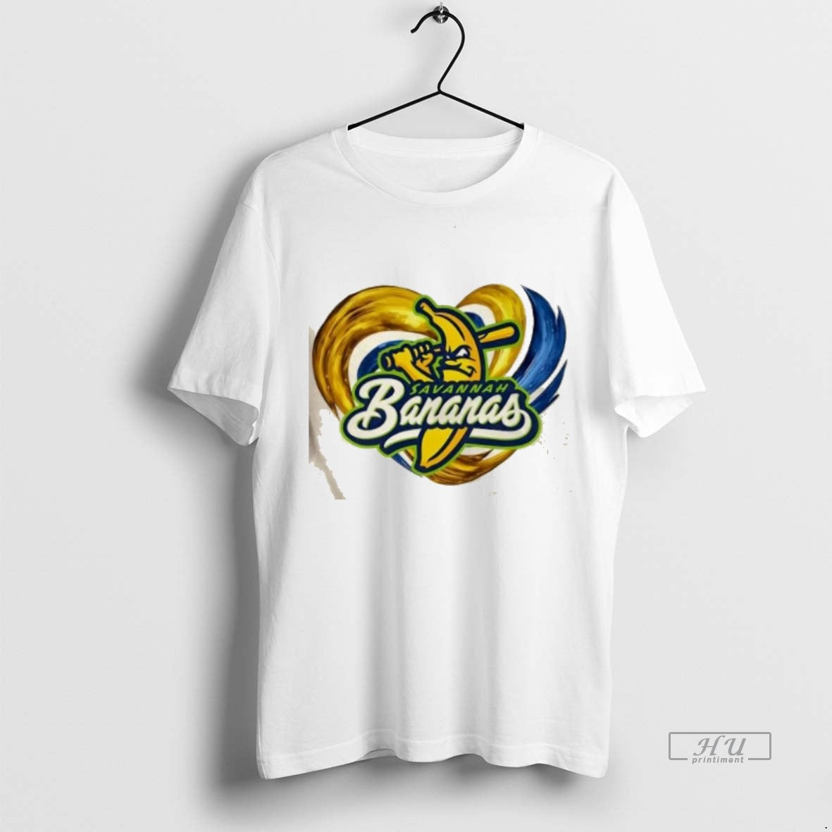 Officials Savannah Bananas Baseball Heart Colors Premium Tee Shirt Sweater