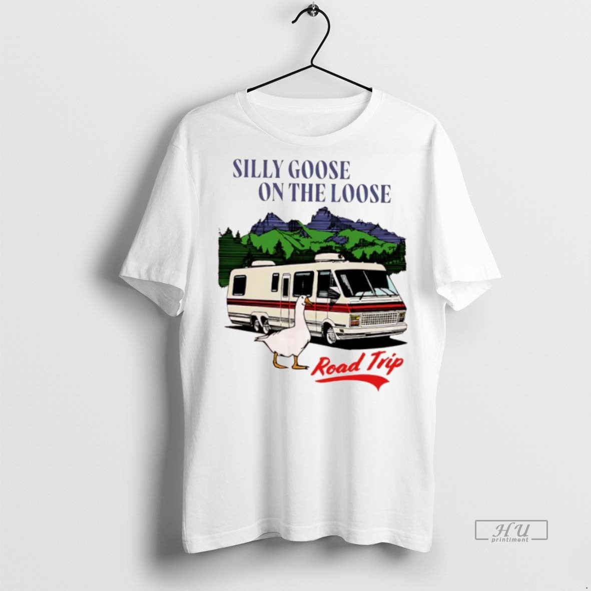Officials Silly Goose On The Loose Road Trip Graphic Premium Tee Shirt Sweater