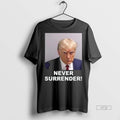 Officials South Korea Trump Never Surrender Mugshot Long Sleve Premium Tee Shirt Sweater