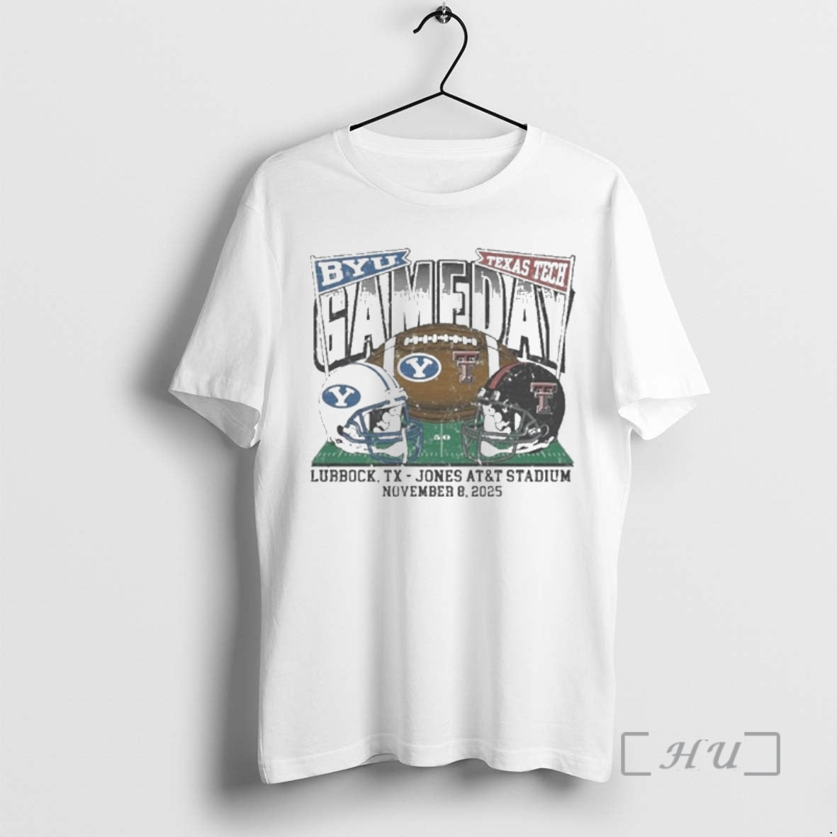 Officials Texas Tech Vs Byu 2025 Gameday Matchup Helmet Premium T Shirt Sweater