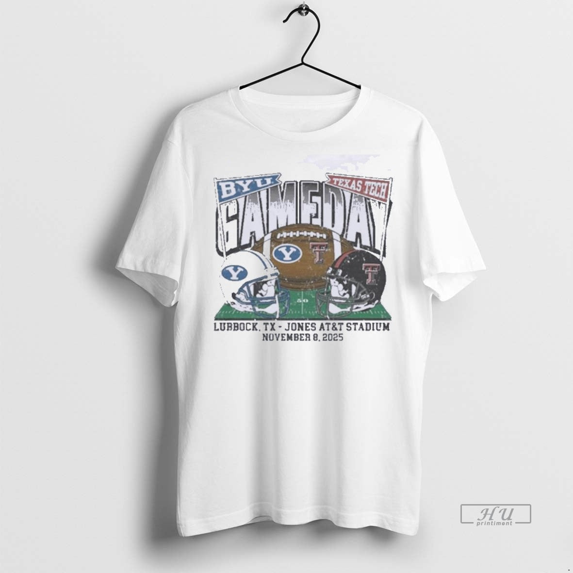 Officials Texas Tech Vs Byu 2025 Gameday Matchup Helmet Premium Tee Shirt Sweater