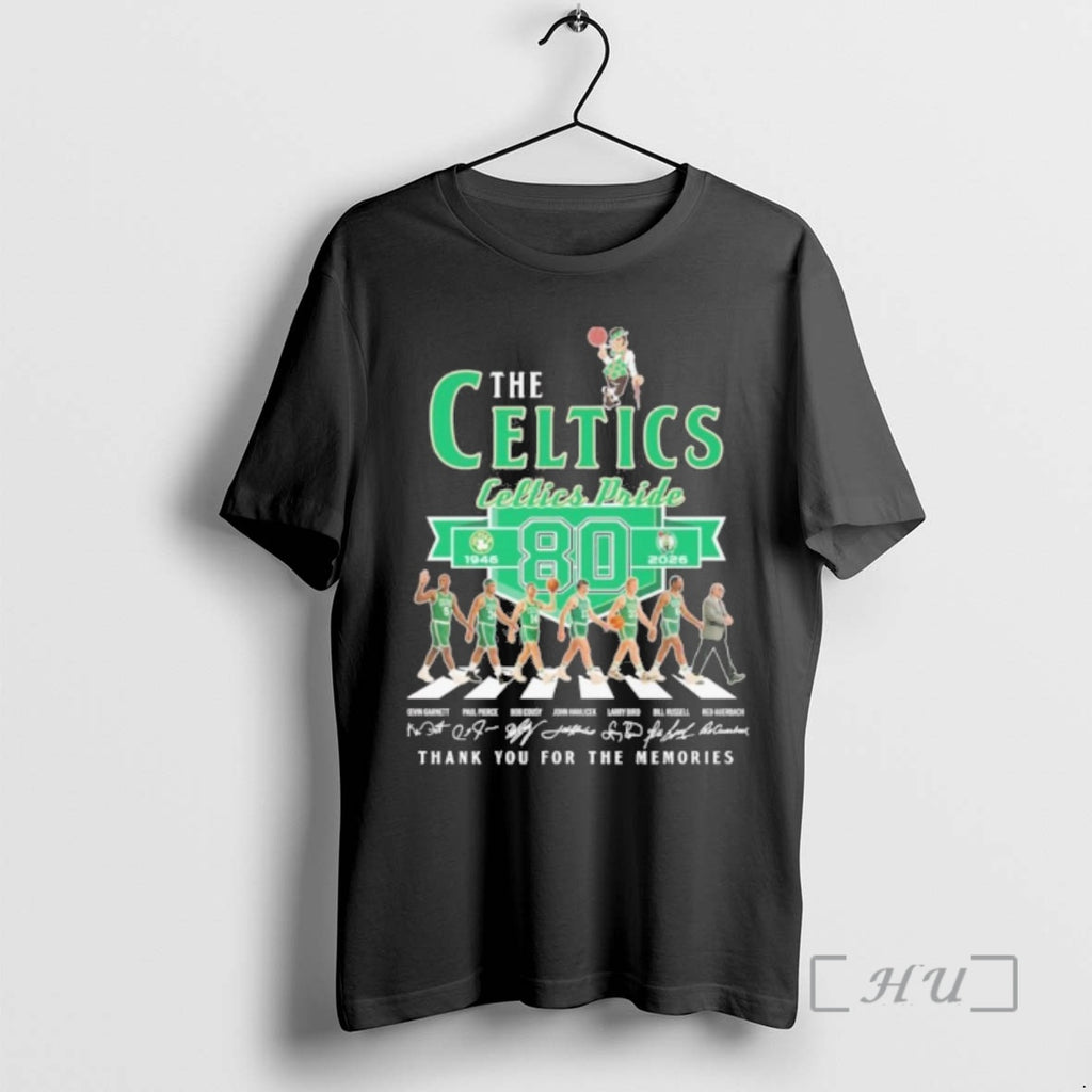 Officials The Boston Celtics Abbey Road 80 Years 1946 2026 Premium T Shirt Sweater