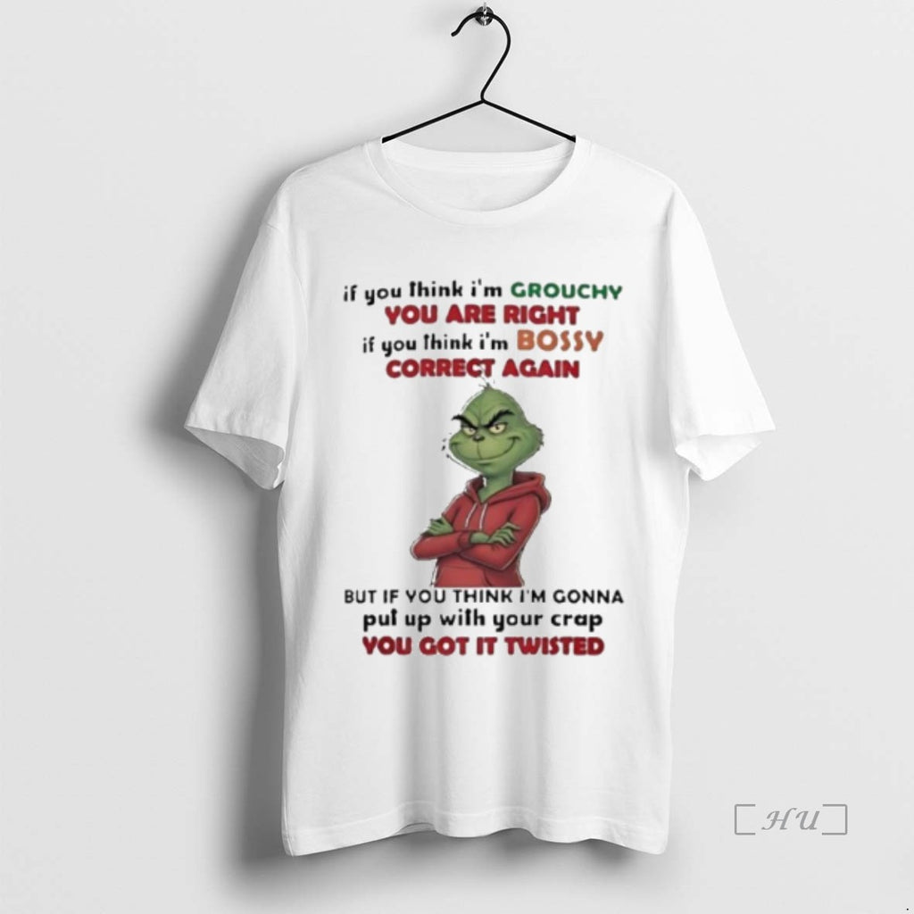 Officials The Grinch If You Think Im Grouchy You Are Right Premium T Shirts Sweater