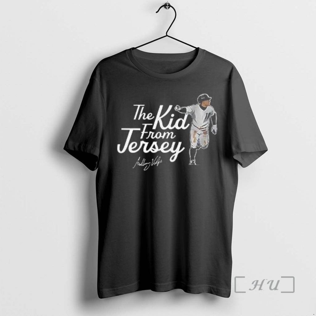 Officials The Kid From Jersey Yankees Anthony Volpe Signature T Shirt Sweater