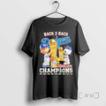 Officials The Peanuts Back To Back Dodgers World Champions Premium T Shirt Sweater