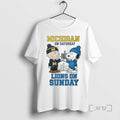 Officials The Peanuts Fist Bump Michigan On Saturday And Lions On Sunday Premium T Shirts