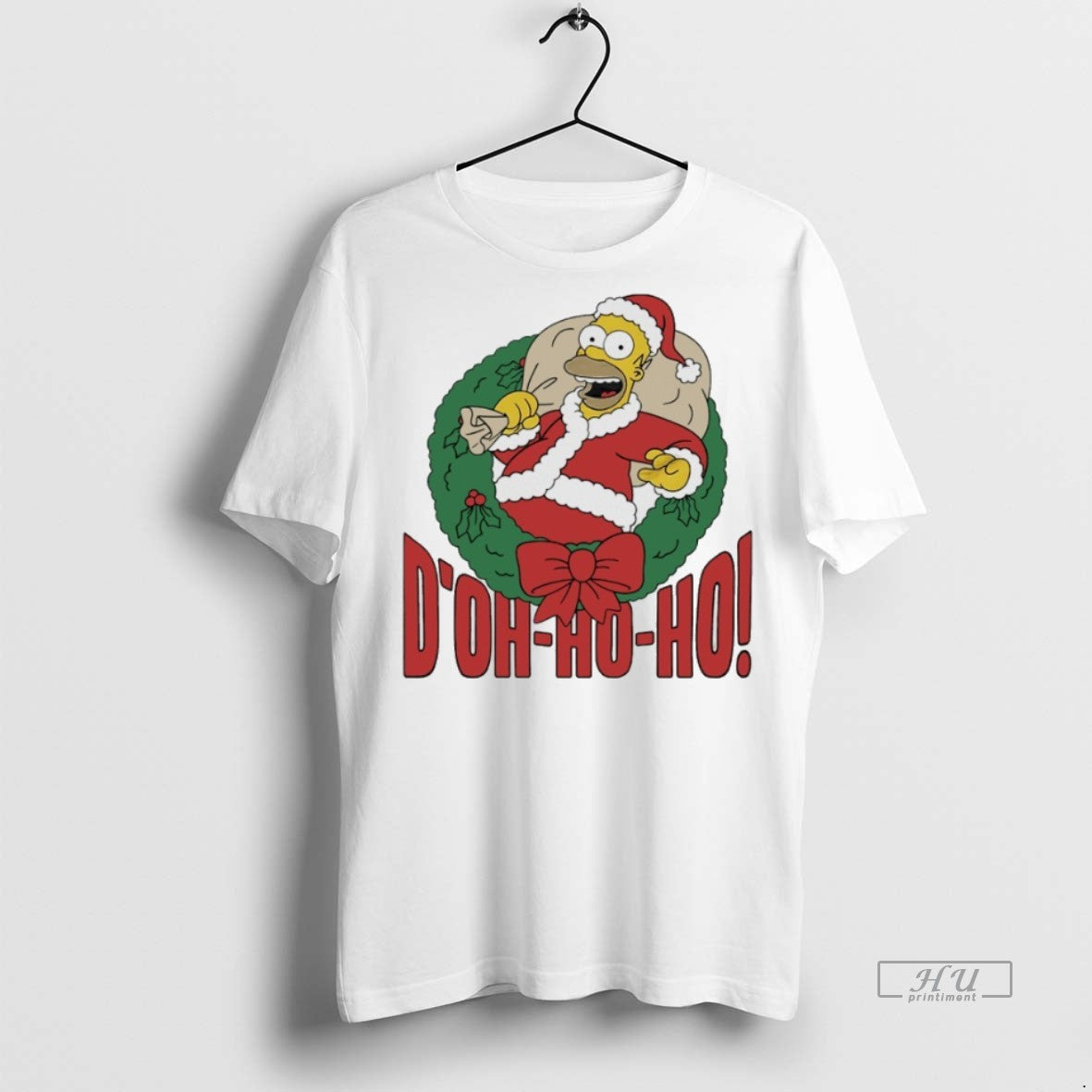Officials The Simpsons Homer Doh Ho Ho Christmas 2025 Premium Tee Shirt Sweater