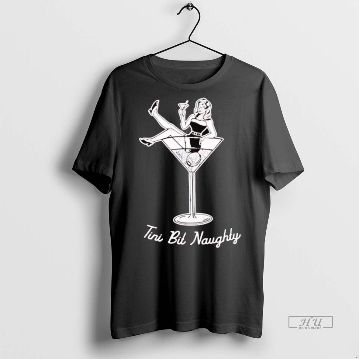 Officials Tini Bit Naughty Girl Wine Christmas Premium Tee Shirt Sweater